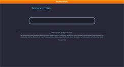 Desktop Screenshot of homeword.ws